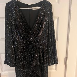 Black Sequin Dress